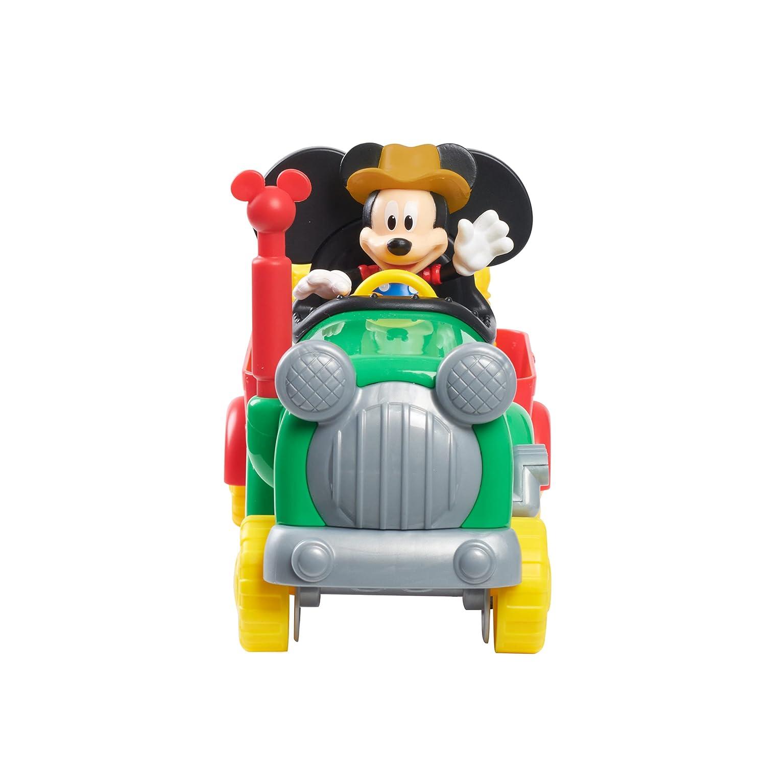 JP Mickey & Minnie Mickey Mouse Barnyard Fun Tractor, Multi Colour