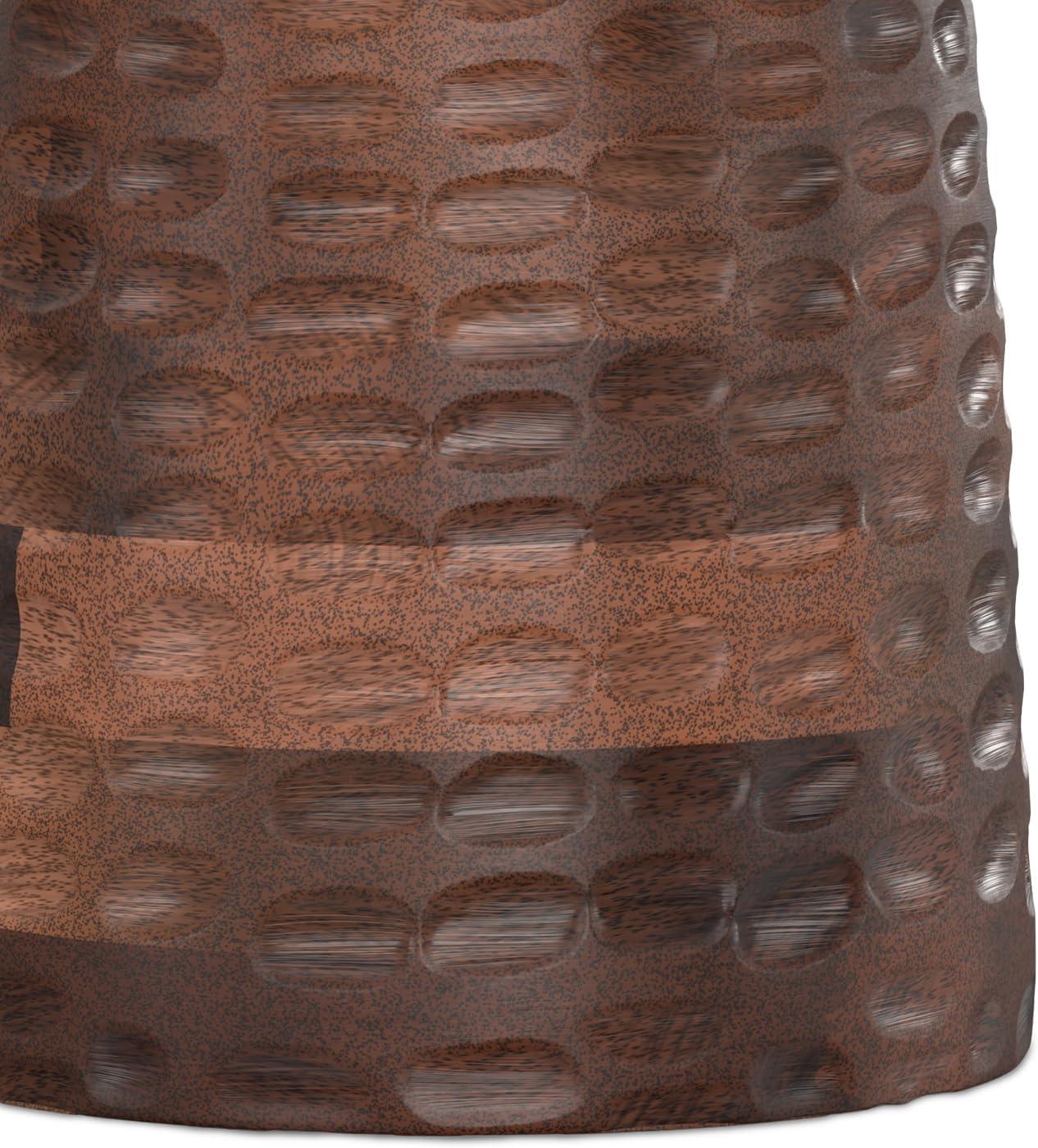 Simpli Home Boyd Solid Mango Wood Pedestal Accent End Table