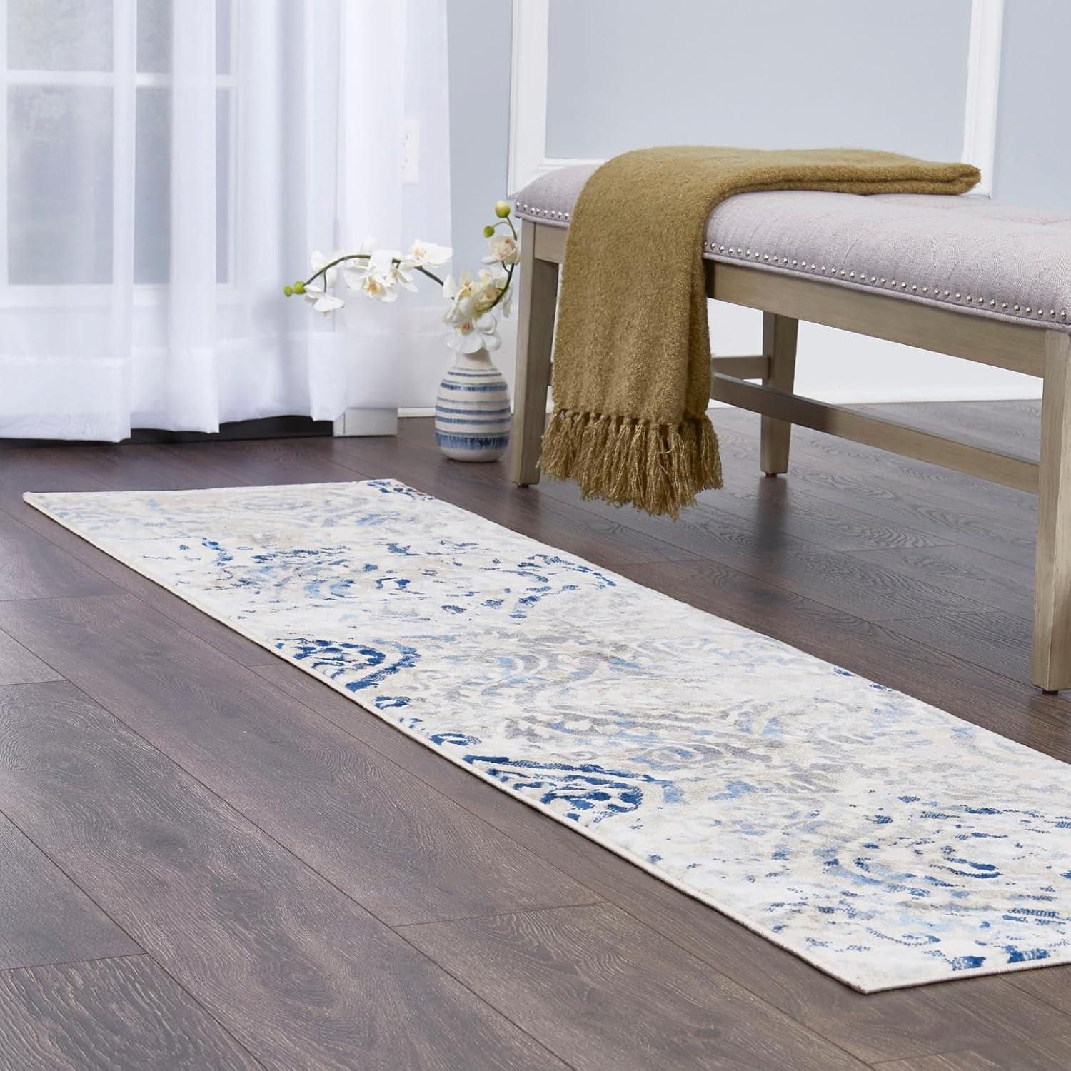 Home Dynamix Melrose Audrey Ogee Damask Area Rug