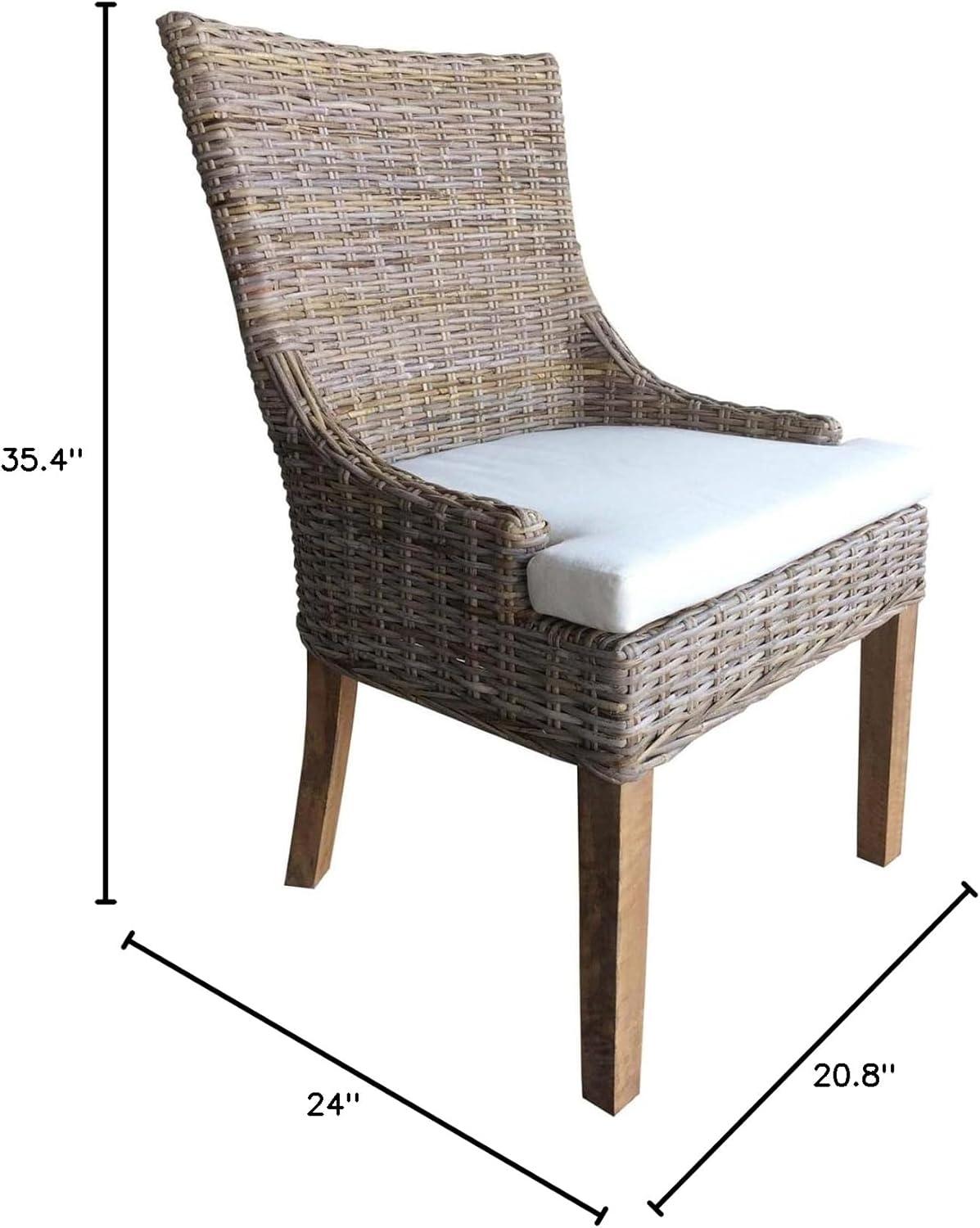 Padmas Plantation ALF11-KUBU-S-2 Kubu Alfresco Dining Chair - Set of 2