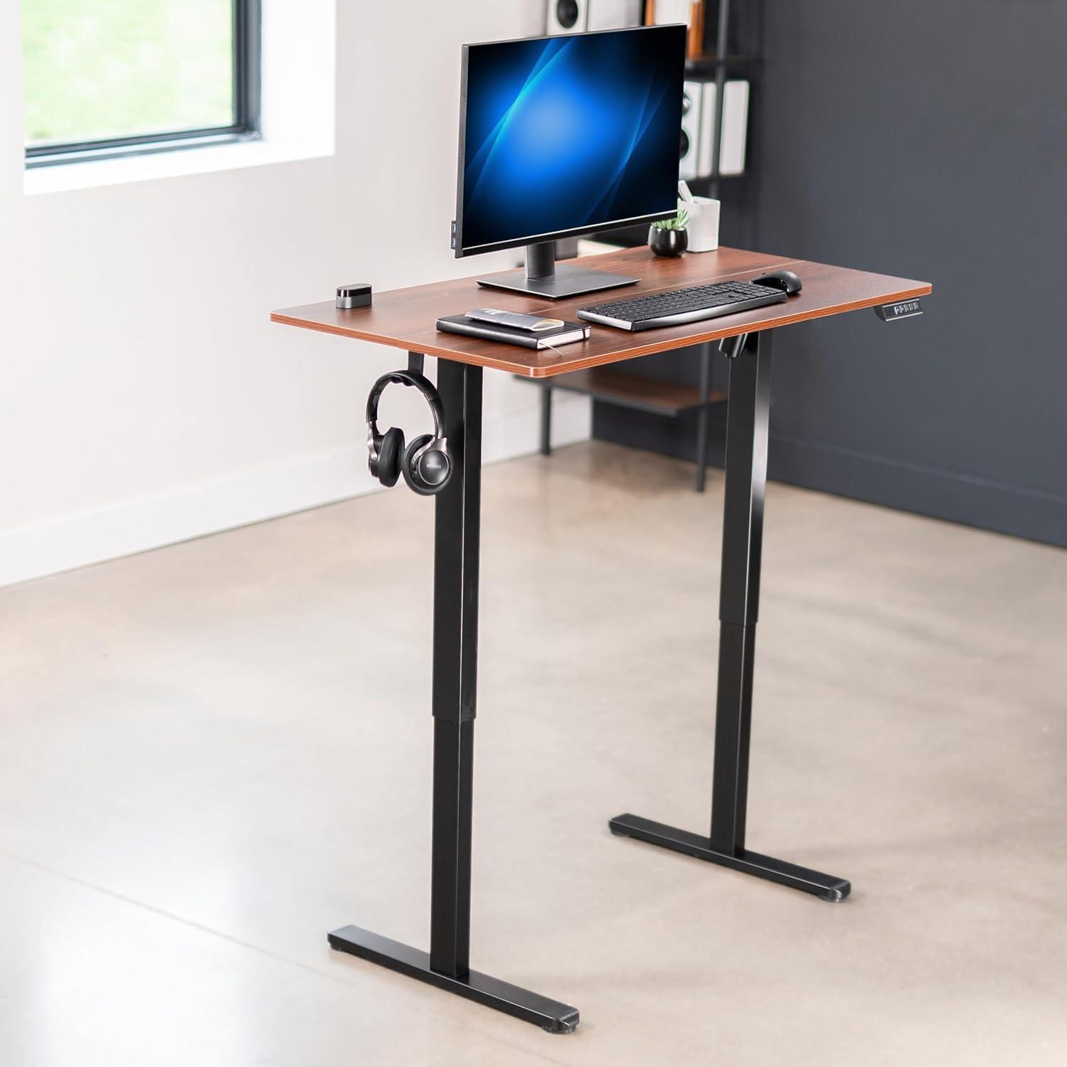 VIVO Electric 44"x 24" Sit Stand Desk, Height Adjustable Workstation (E144B series)