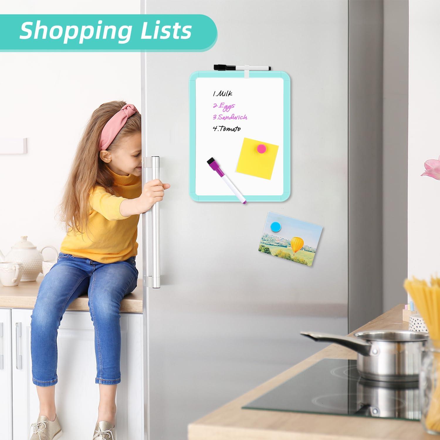 VUSIGN Small Dry Erase Whiteboard, 8.5 x 11 Inches White Board for Kids, Students, Fridge, Locker, Mini Dry Erase Board