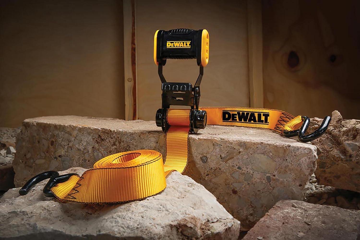 12 ft. x 1.25 in. Ratchet Tie Down Straps 1800 LB Break Strength (4-Pack)
