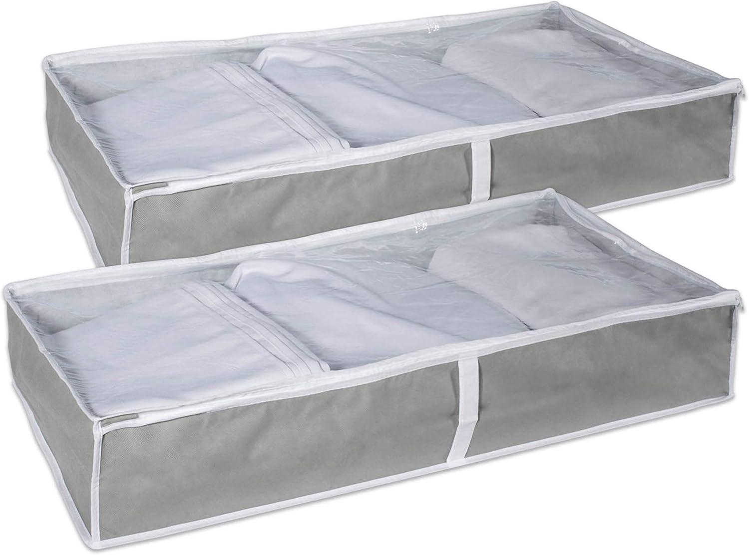 40 x 18 x 6 in. DII Soft Storage, Gray - Set of 2