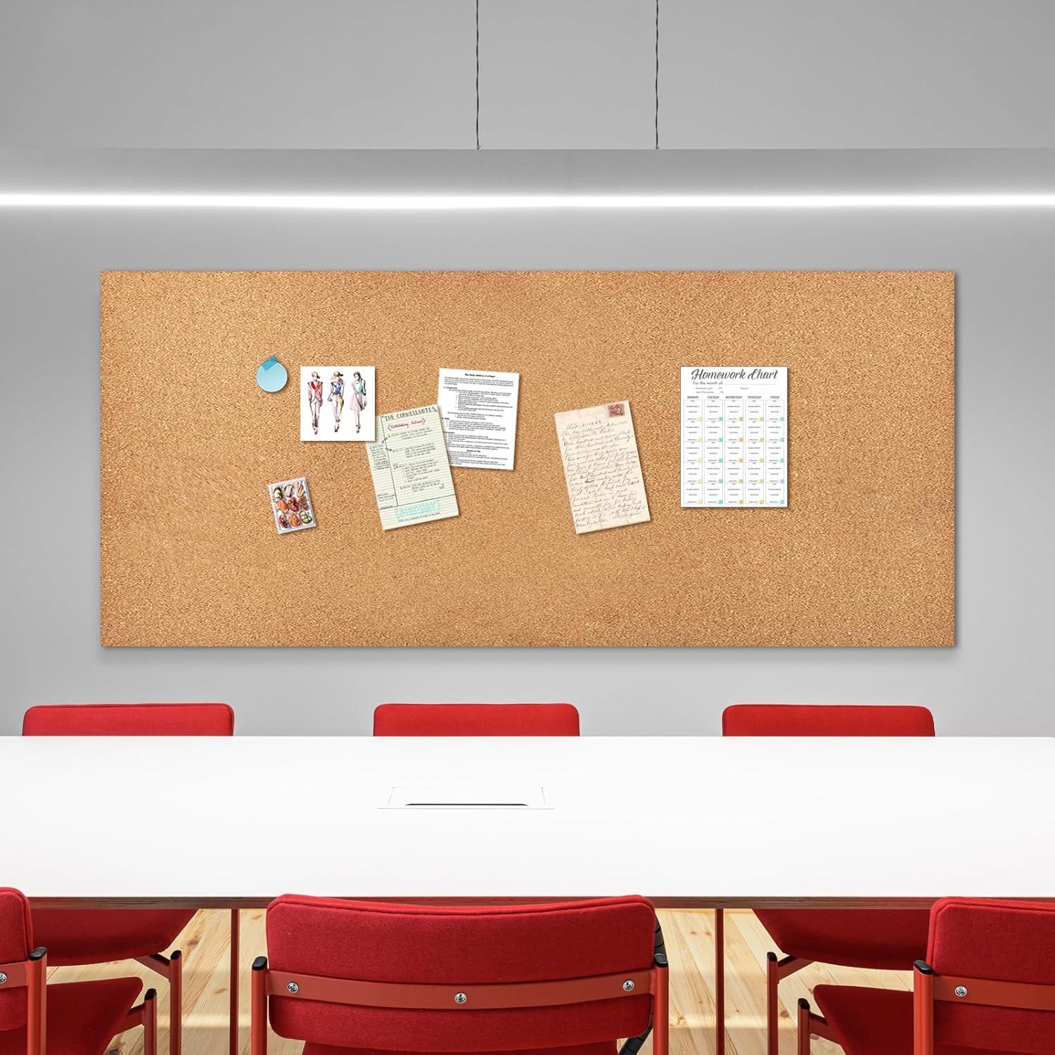 Self-Adhesive Cork Board Roll, 1/8" Thick Cork Boards for Walls, 20"x16" Cork Board Roll for Office, Home, School(3mm,40 * 50cm)