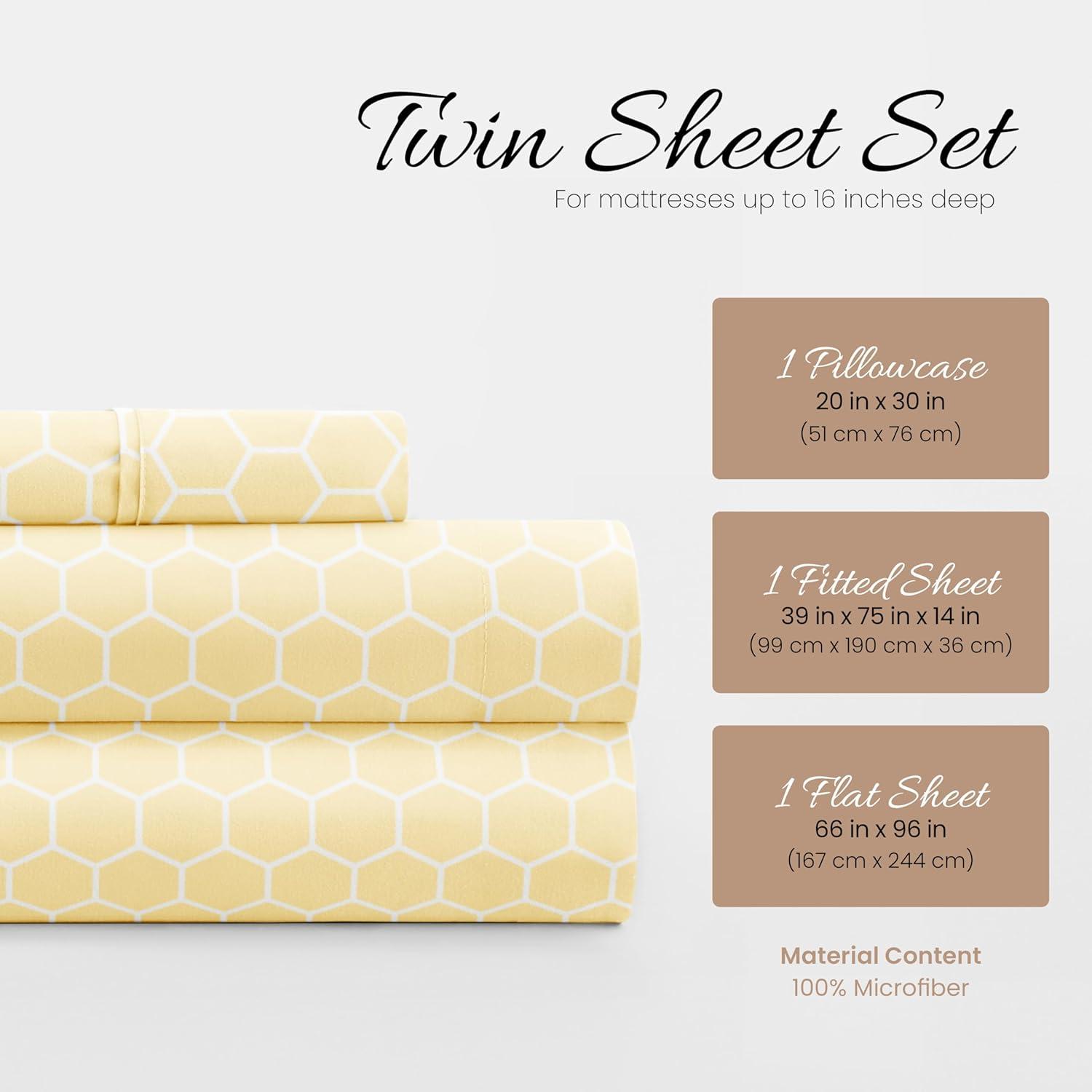 Simply Soft™ Honeycomb Pattern Microfiber Sheet Set