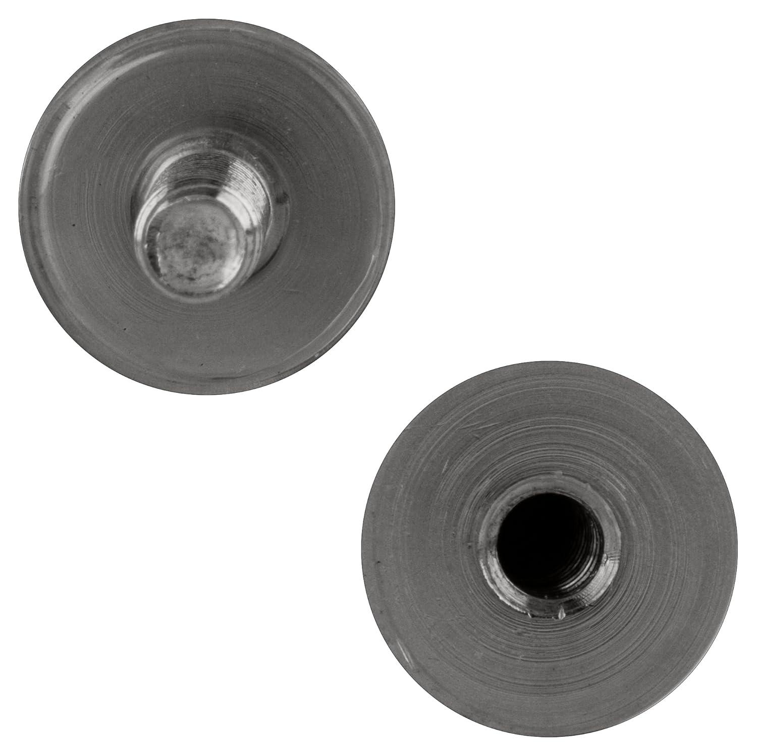 CRL SDK112CH Polished Chrome Cylinder Style Back-to-Back Shower Door Knobs