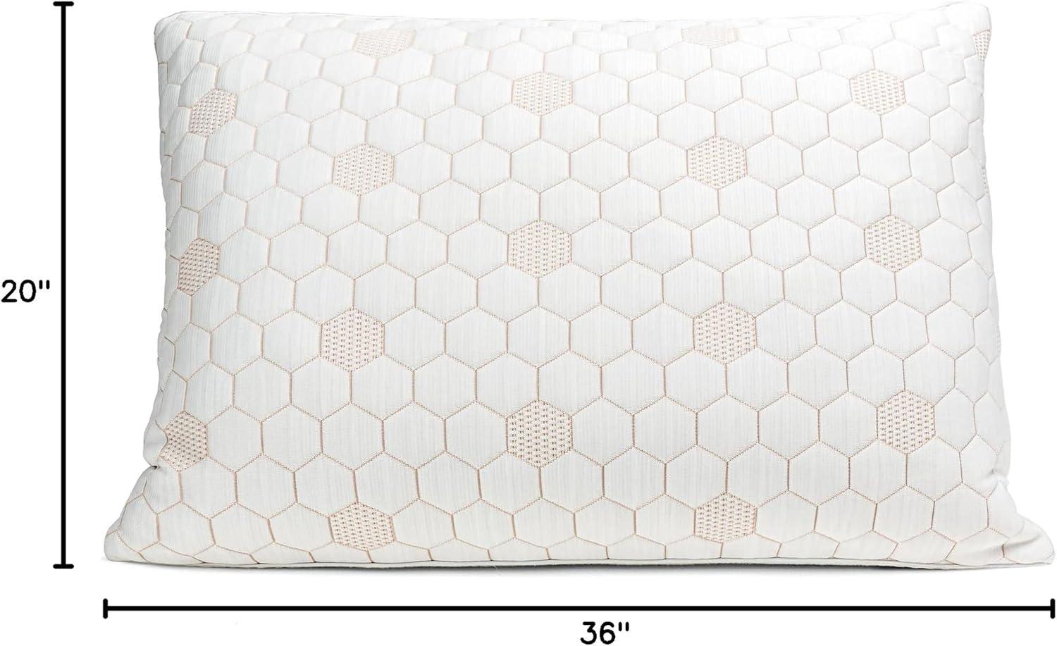 MOLECULE CopperWELL Cooling Gel Memory Foam Adjustable Pillow, King