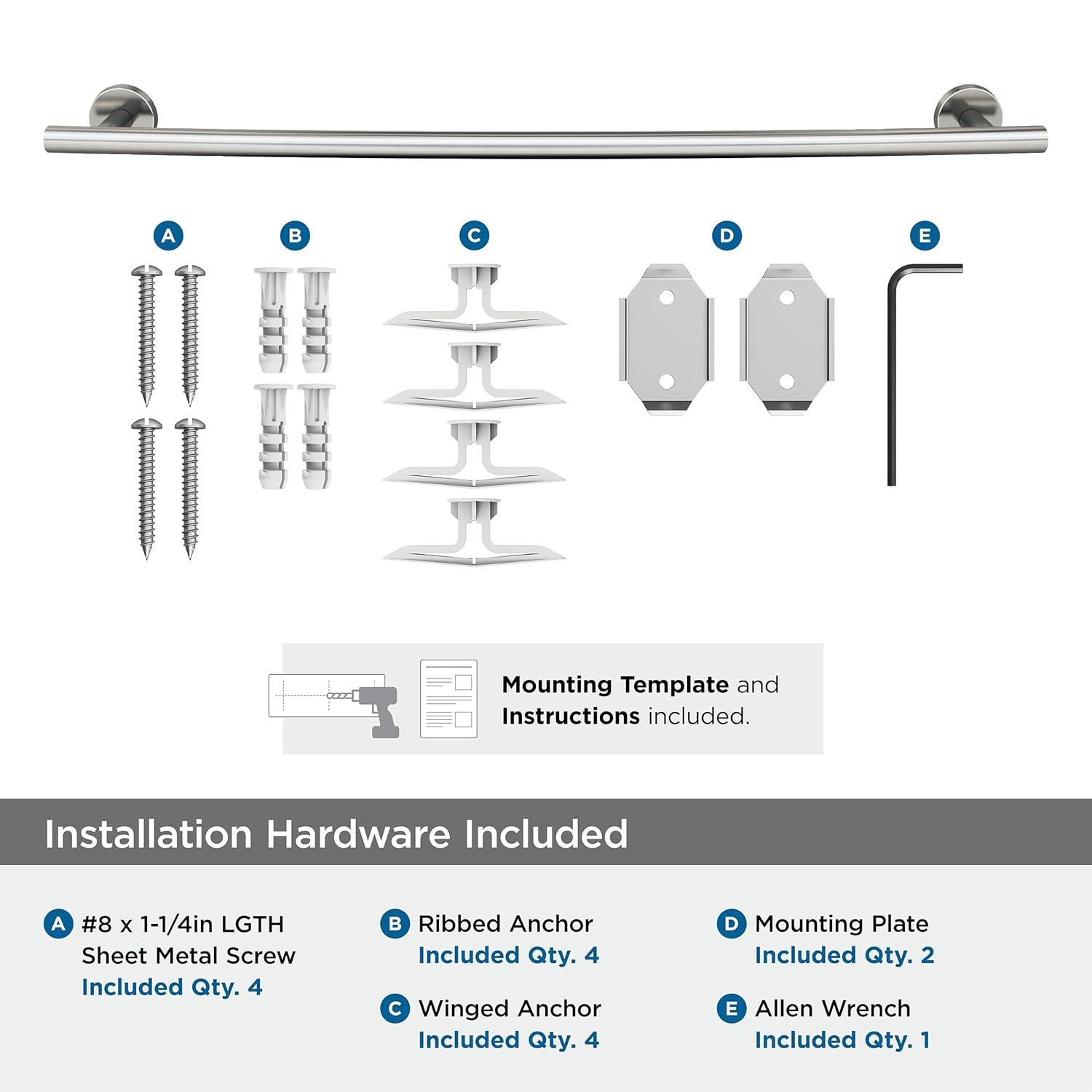 Amerock Arrondi™ 27" Wall Mounted Towel Bar BH26544SS