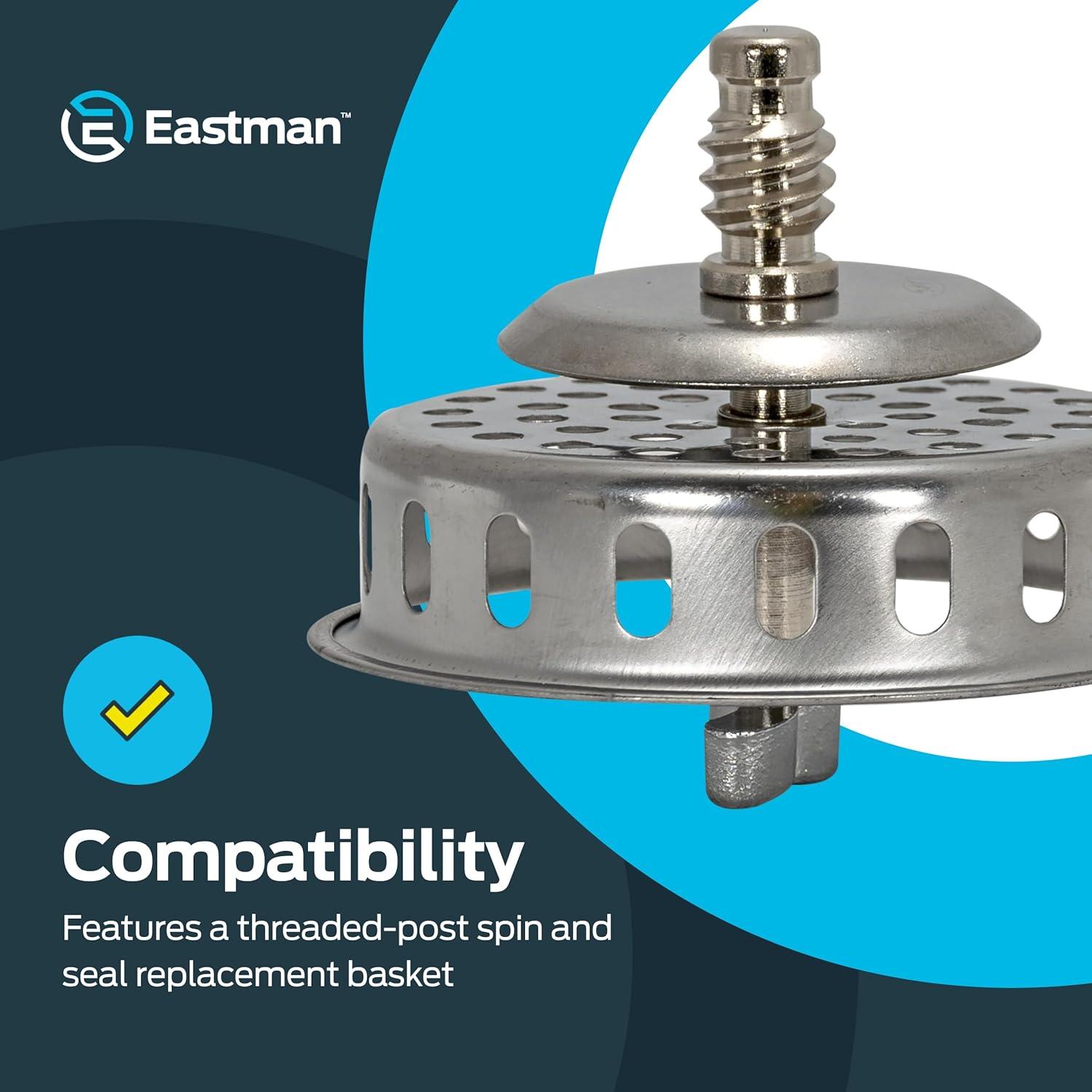 Replacement Stainless Steel Strainer Basket with Post