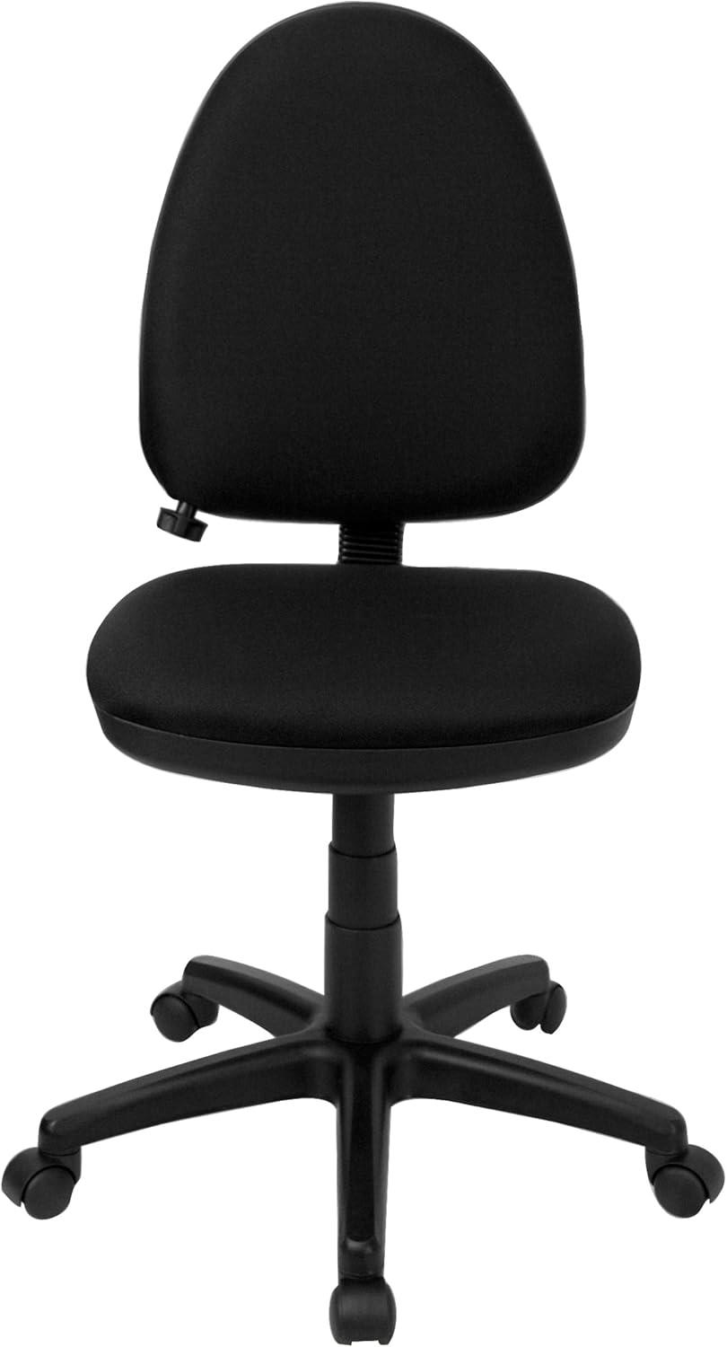 Flash Furniture Mid-Back Fabric Multifunction Swivel Ergonomic Task Office Chair with Adjustable Lumbar Support