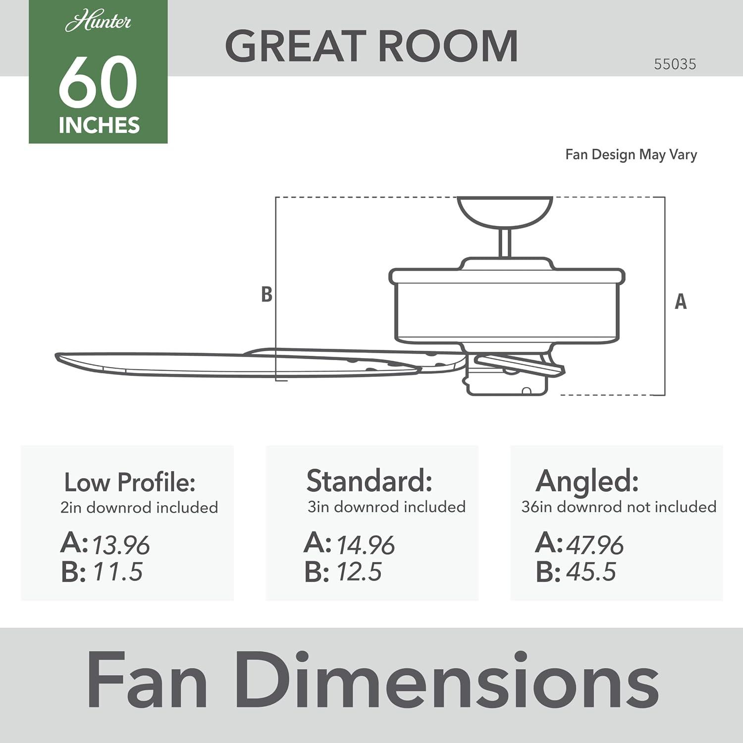 Casablanca Fan 60" Fellini 5 - Blade Standard Ceiling Fan with Wall Control