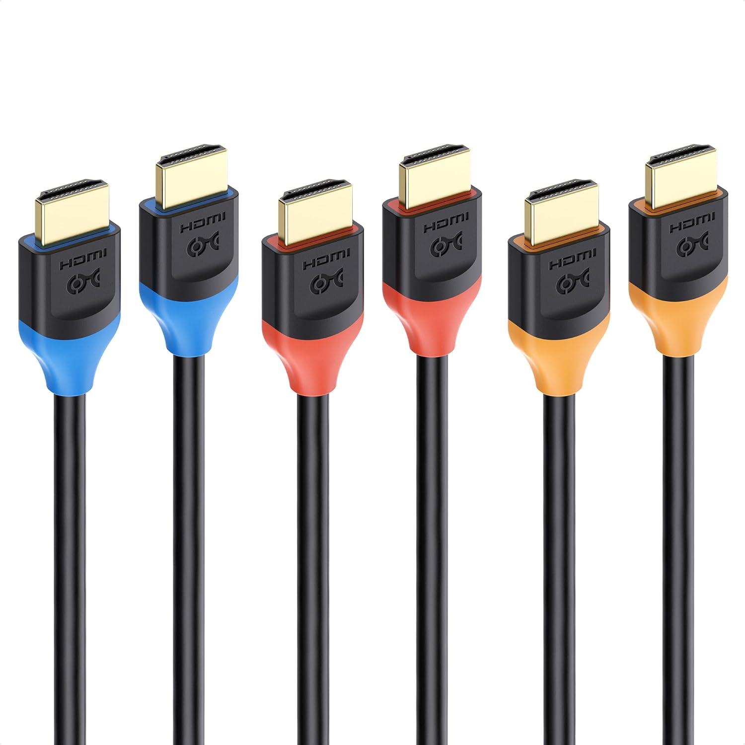 Cable Matters 48Gbps Ultra HD 8K HDMI Cable 3.3 ft / 1m with 8K @120Hz, 4K @240Hz and HDR Support for PS5, Xbox Series X/S, RTX3080 / 3090, RX 6800/6900, Apple TV, and More - Red