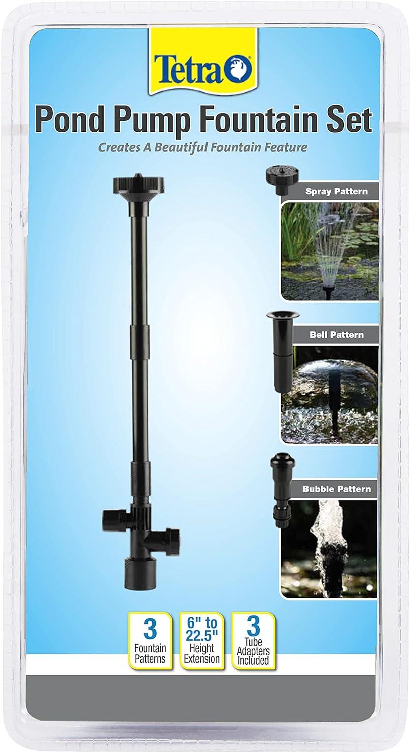 Tetra Fountain Set Pond Pump with 3 Fountain Patterns Electric Pond Pump 0.5GPH