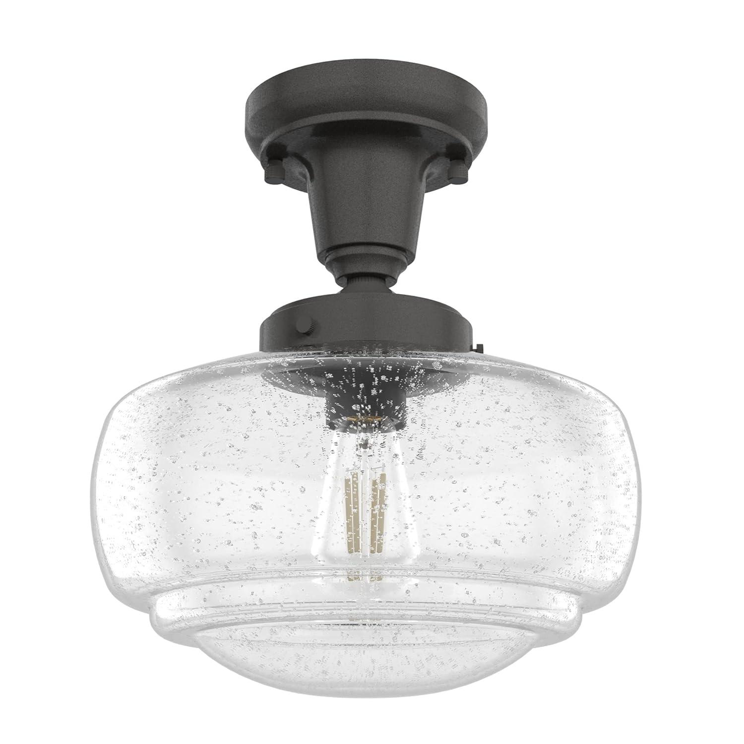 Hunter Fan Saddle Creek 1 - Light Single Schoolhouse Pendant with Glass