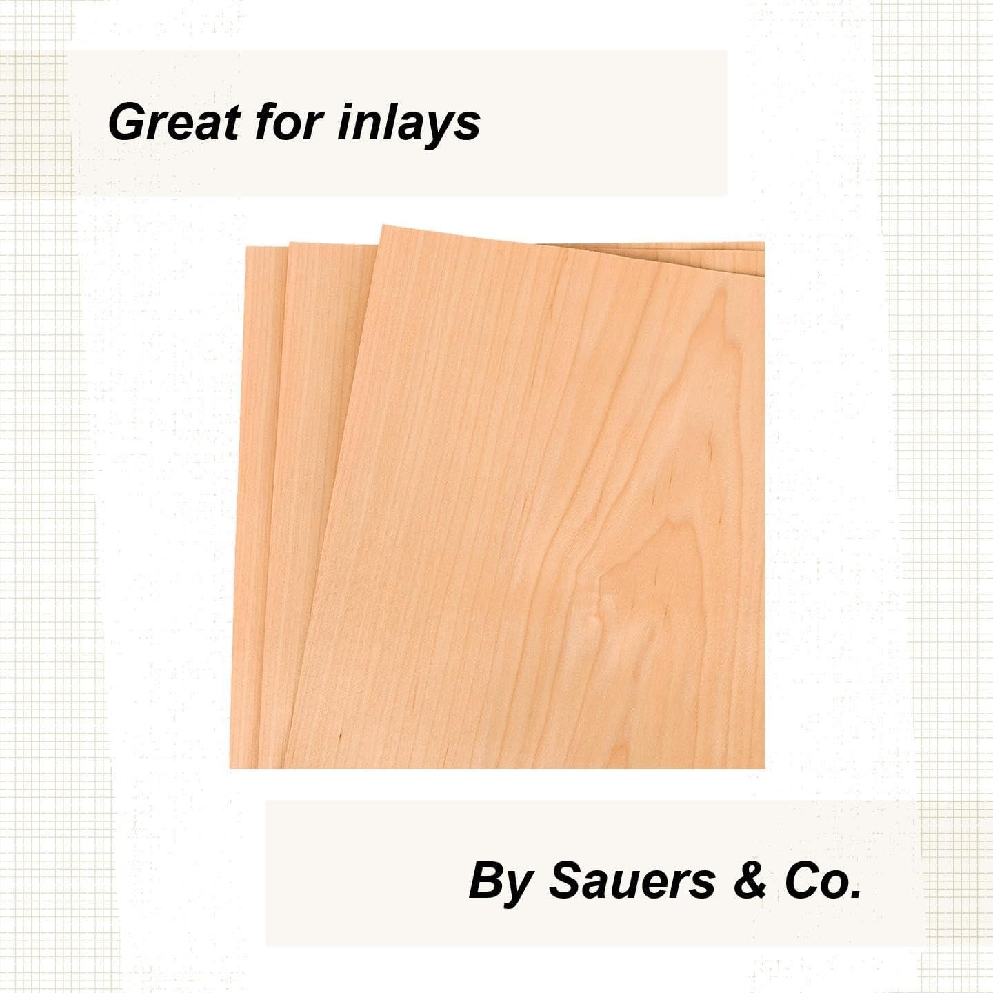Maple Veneer 12" X 12", 3-Piece