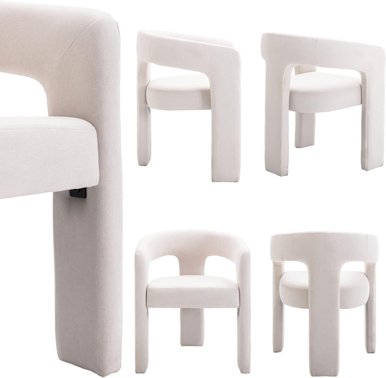 wahson office chair Modern Upholstered Barrel Dining Chairs (Set of 2)