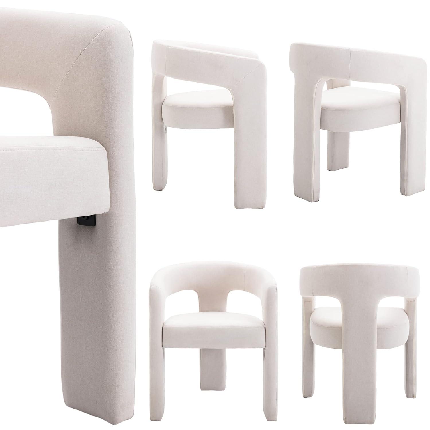 wahson office chair Modern Upholstered Barrel Dining Chairs (Set of 2)