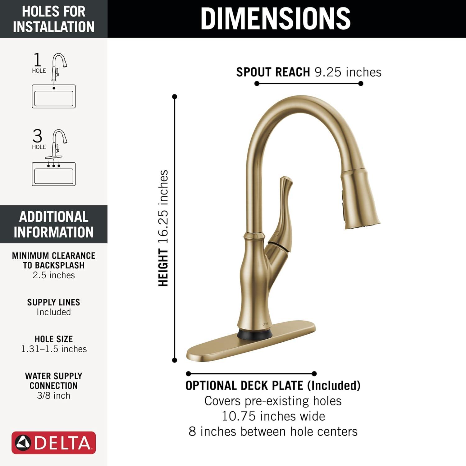 Ophelia Pull Down Sprayer Touch Kitchen Sink Faucet, Touch Control Kitchen Faucet