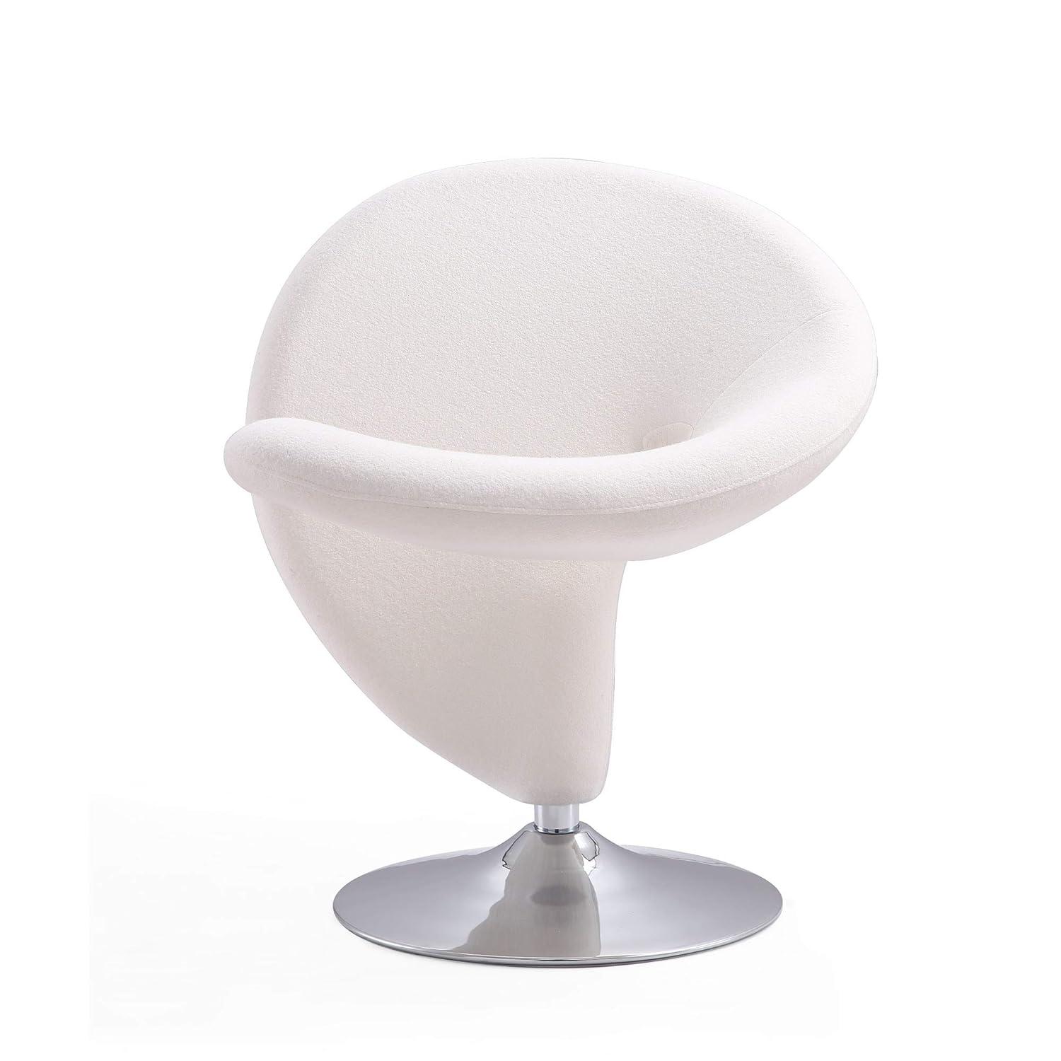 Curl Upholstered Swivel Accent Chair