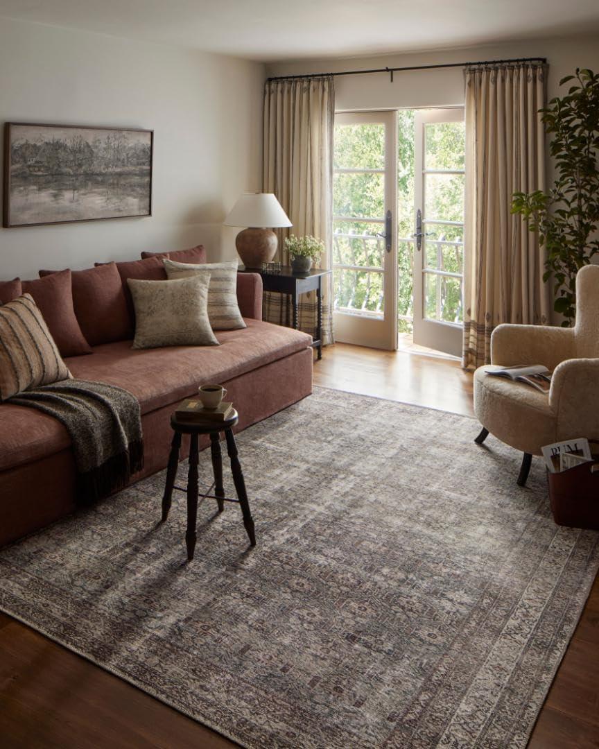 Amber Lewis x Loloi Georgie Moss / Bark Area Rug