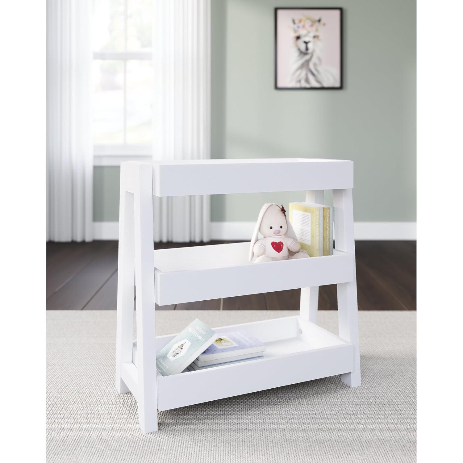 Accent Table with 3 Tier Tray Design Shelves White - Saltoro Sherpi
