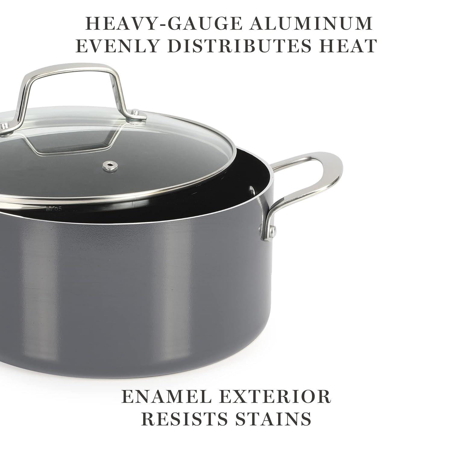 Martha Stewart Martha Stewart 10 - Piece  Aluminum Nonstick Cookware Set
