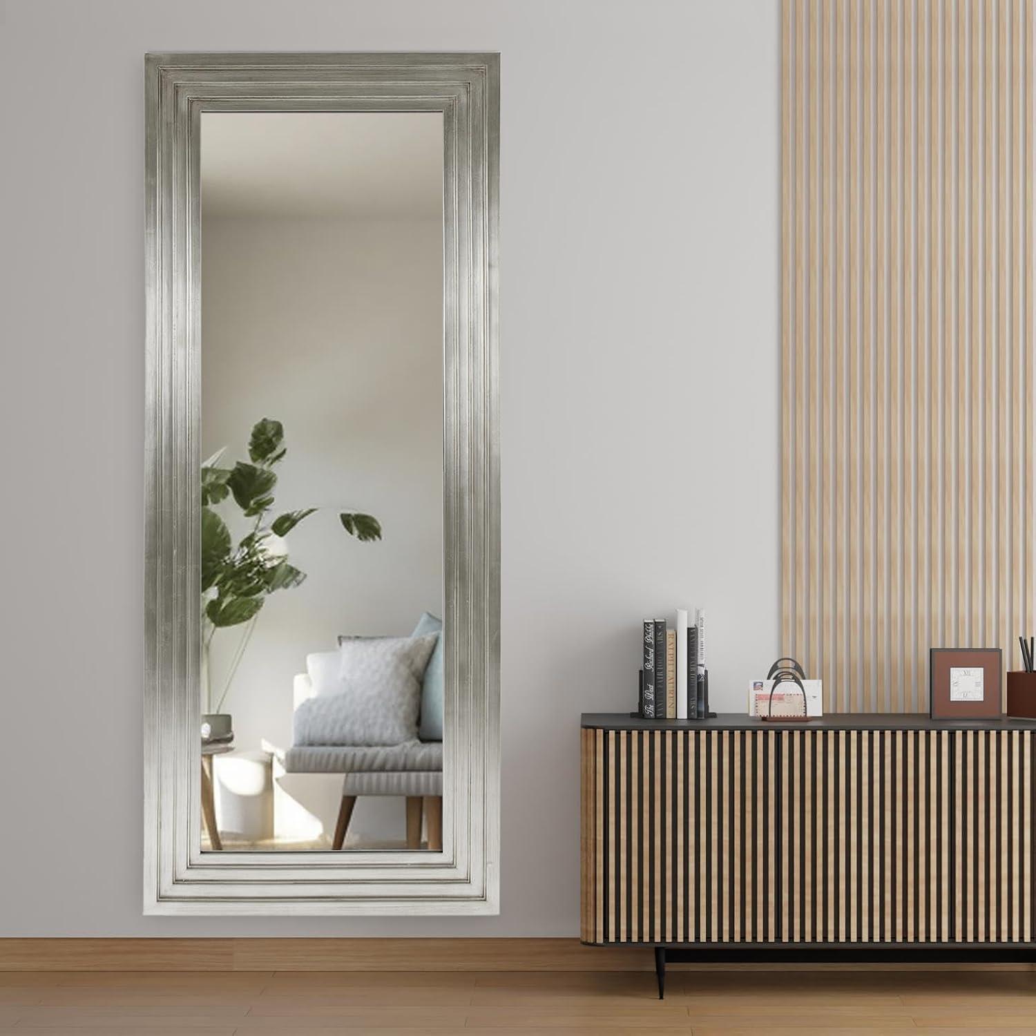 Trule Amy Wood Flat Wall Mirror