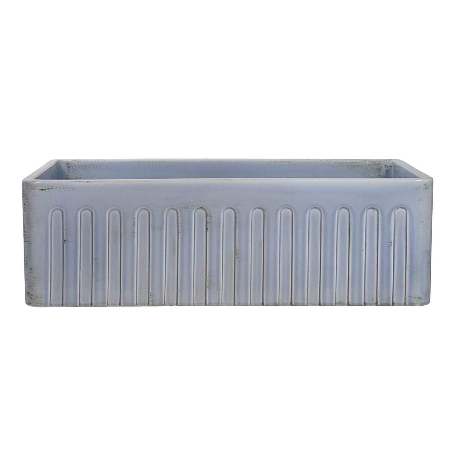 Ruvati 33 inch Fireclay Farmhouse Apron-Front Kitchen Sink Reversible