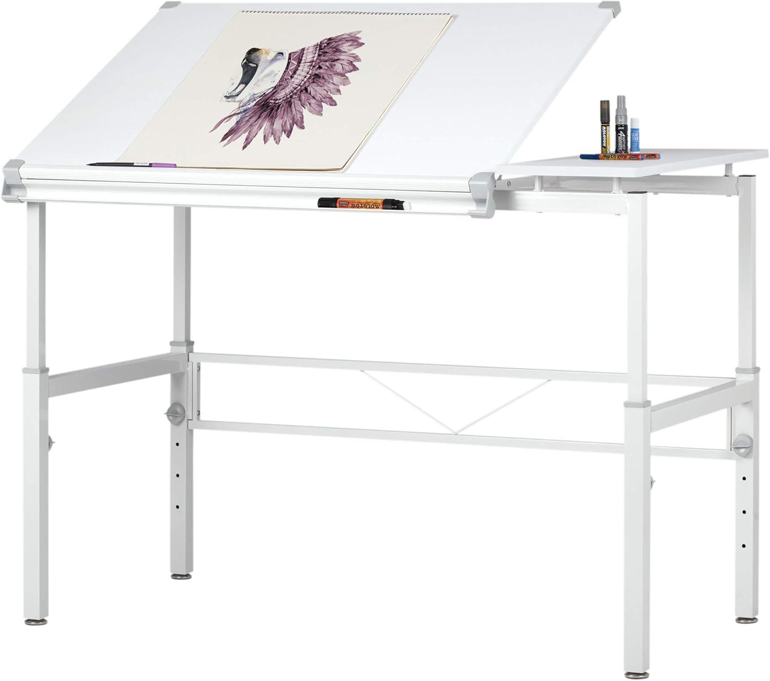 Studio Designs Graphix II White Split Top Crafting Table