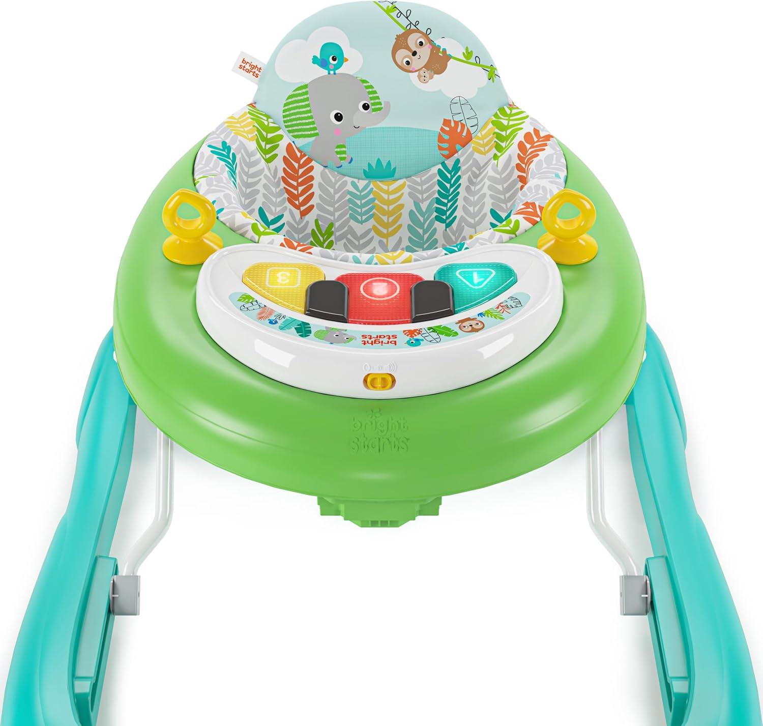Bright Starts Tiny Trek 2-in-1 Baby Activity Walker - Jungle Vines
