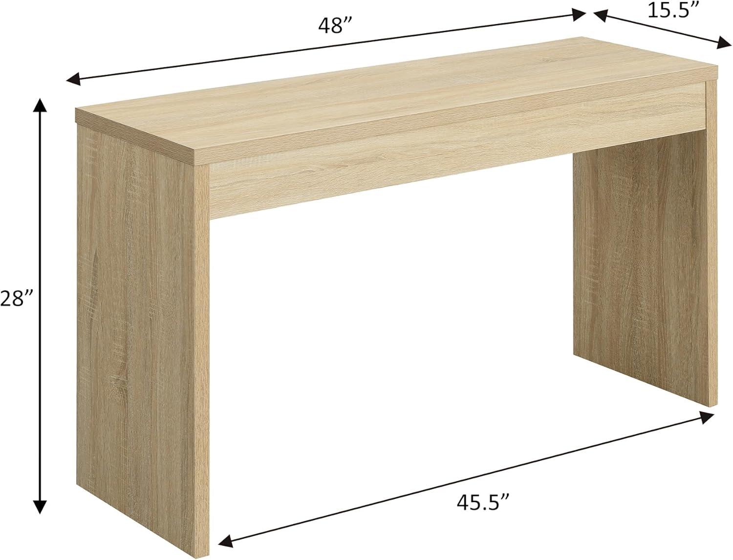 Convenience Concepts Northfield Hall Console in Weathered White Wood Finish