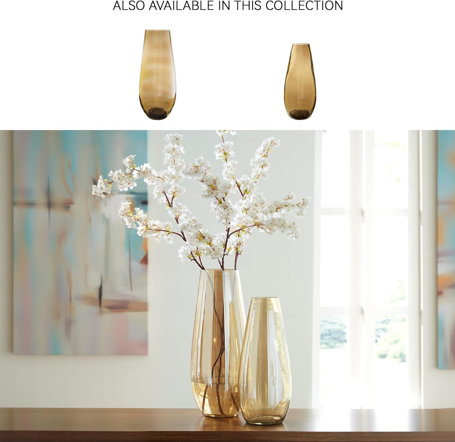 Signature Design by Ashley Rhettman 18" Glass Vase, Amber