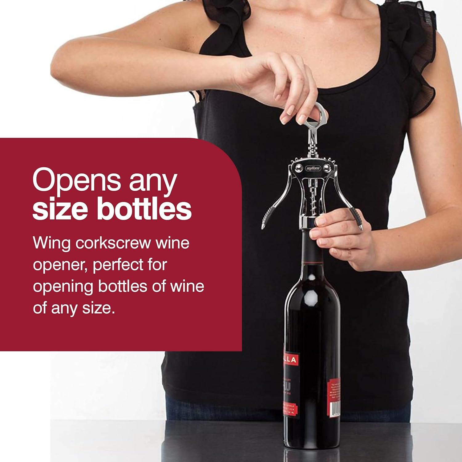 ZYLISS Easy Corkscrew Wine Opener 7.5" Stainless Steel E930046U