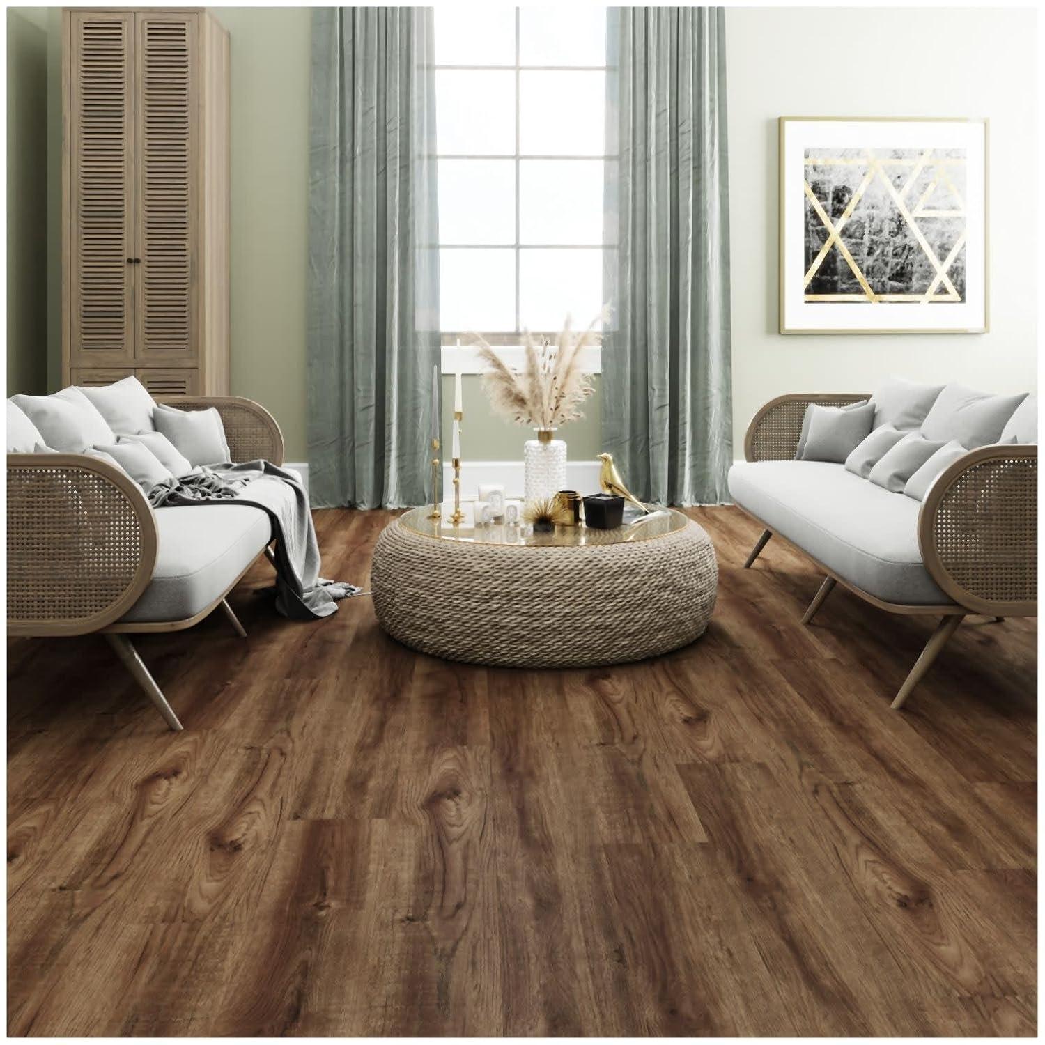 MaxCore Ultra 28mil x 7.3" W x 48" L Click Lock Luxury Vinyl Plank Flooring