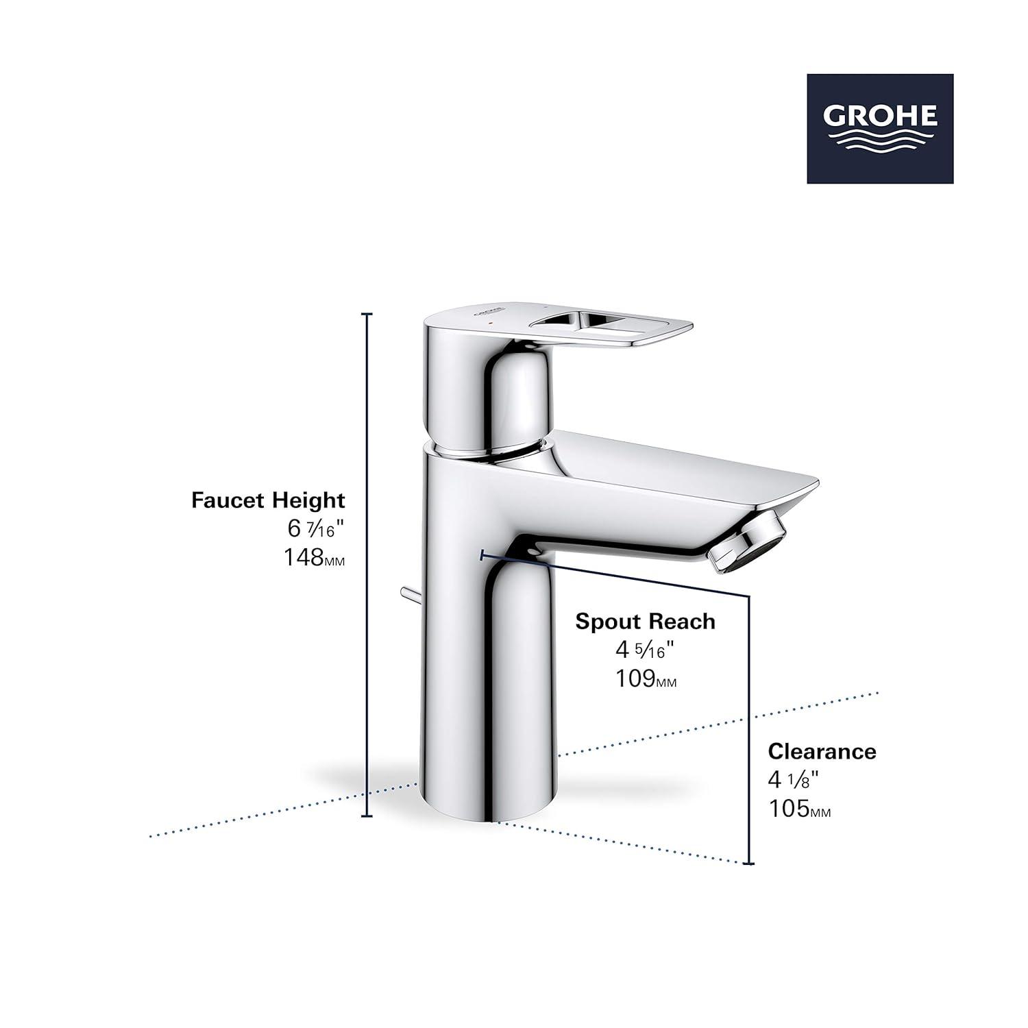BauLoop Single Hole Bathroom Faucet