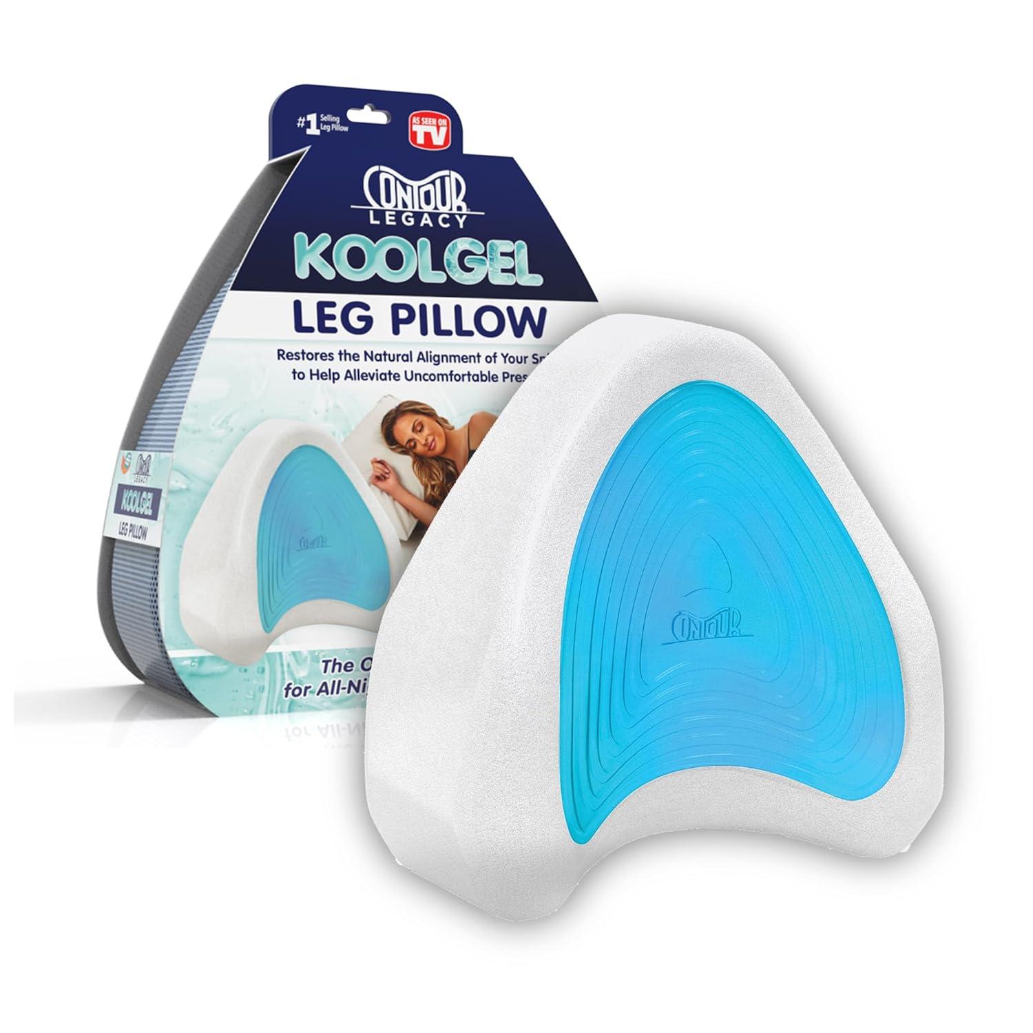 Contour Legacy Cool Side Sleeper Leg & Knee Wedge Pillow Cushion