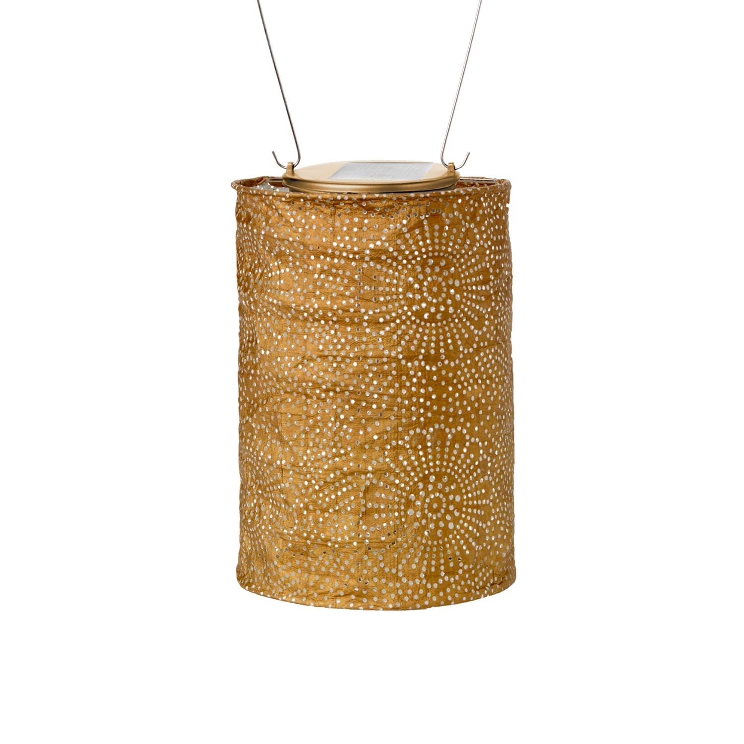 Bronze Winter Glow Solar LED Lantern - Tabletop & Hanging