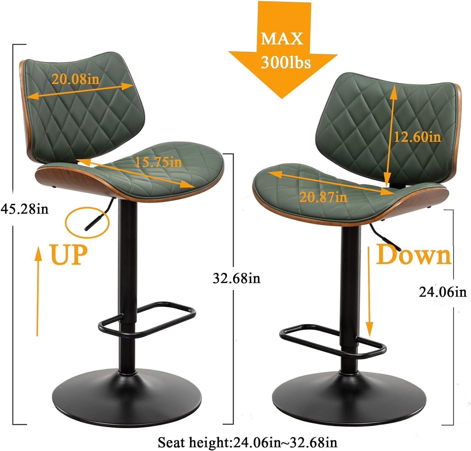 Swivel Adjustable Height Bar Stool