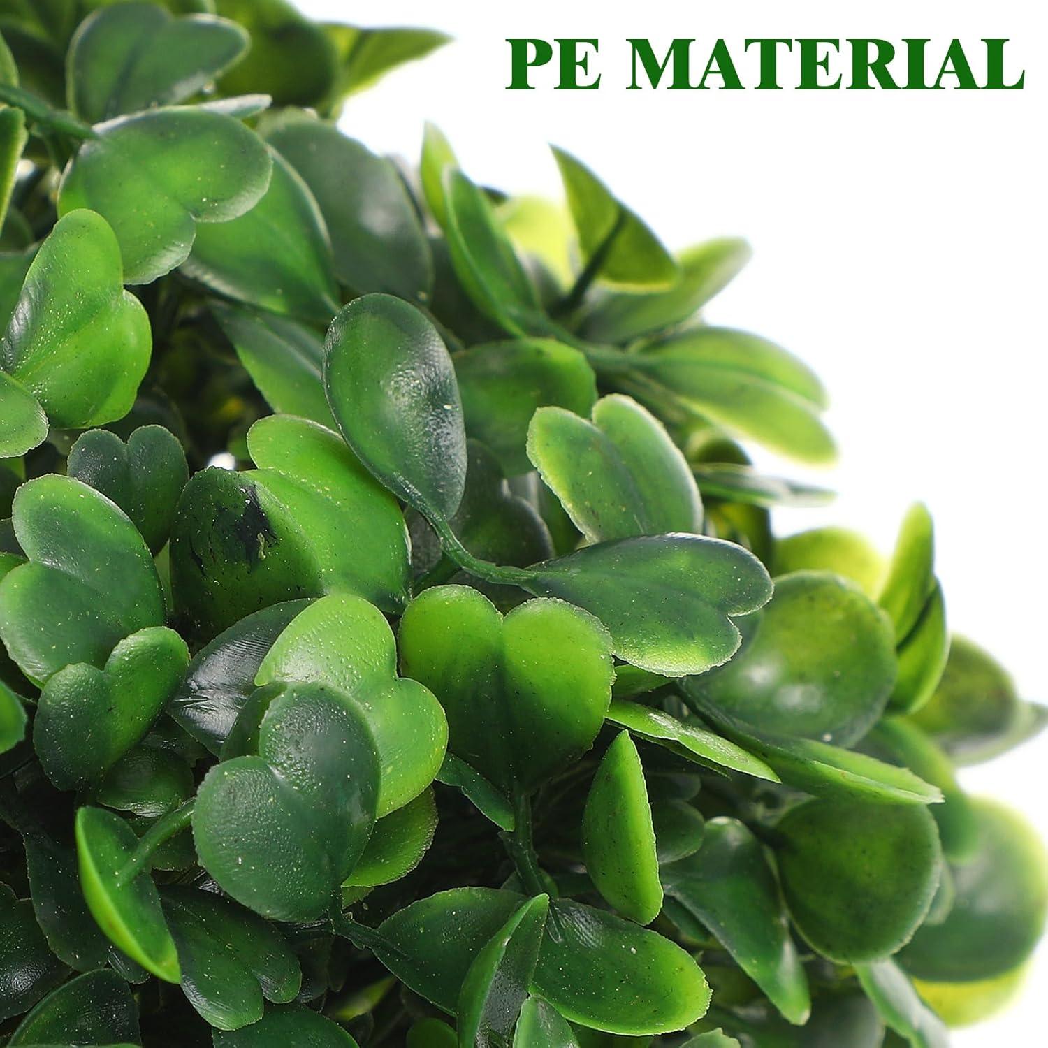 EXCEART 6pcs Topiary Artificial Boxwood Topiary Plant Topiary Tree Substitute Indoor Outdoor Wedding Decor