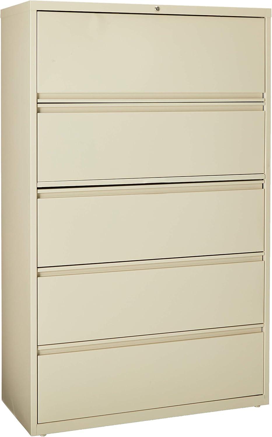 Fortress 42'' Wide 5 -Drawer Steel File Cabinet