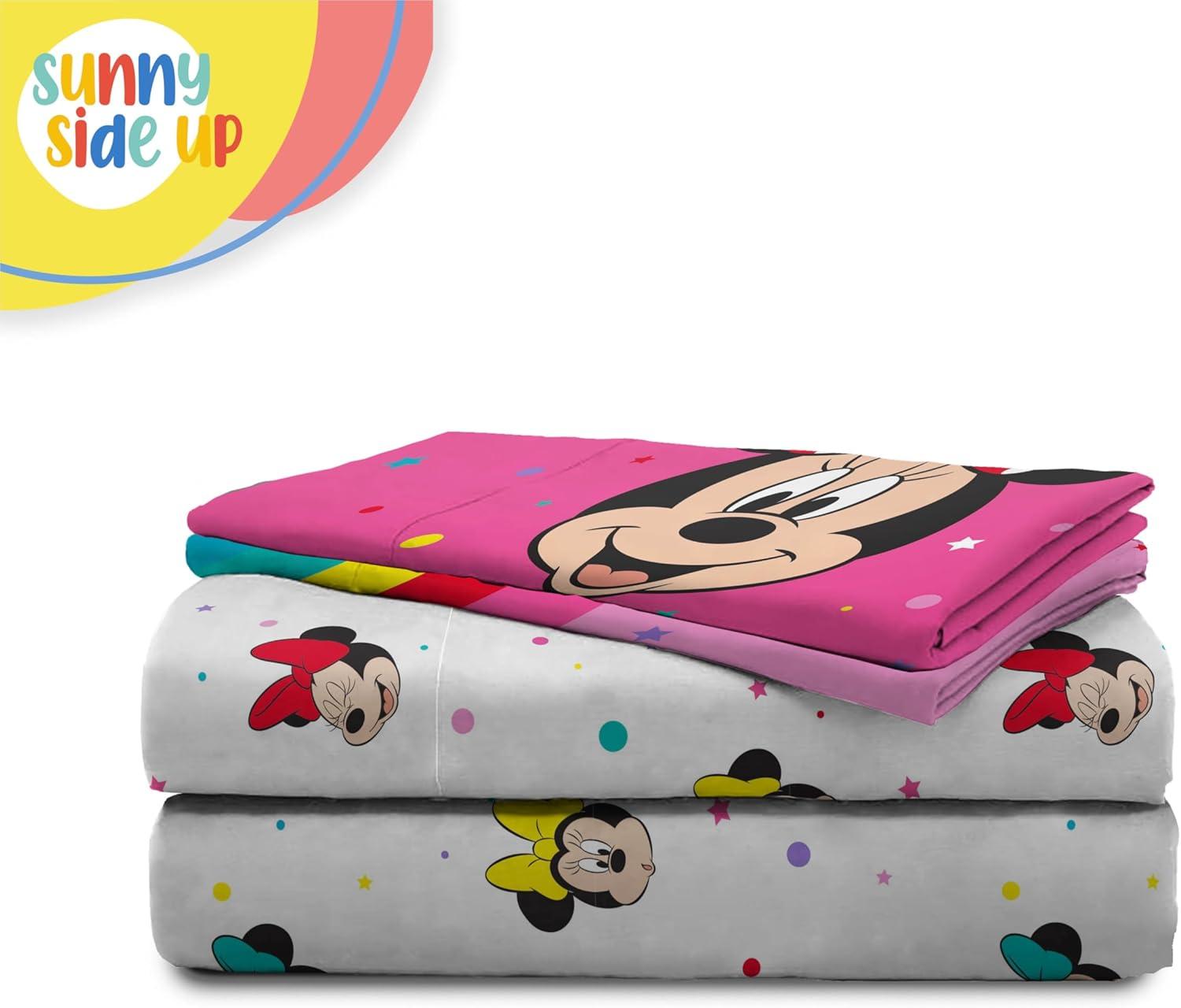 Sunny Side Up Disney Minnie Mouse Rainbow Dots Sheet Set