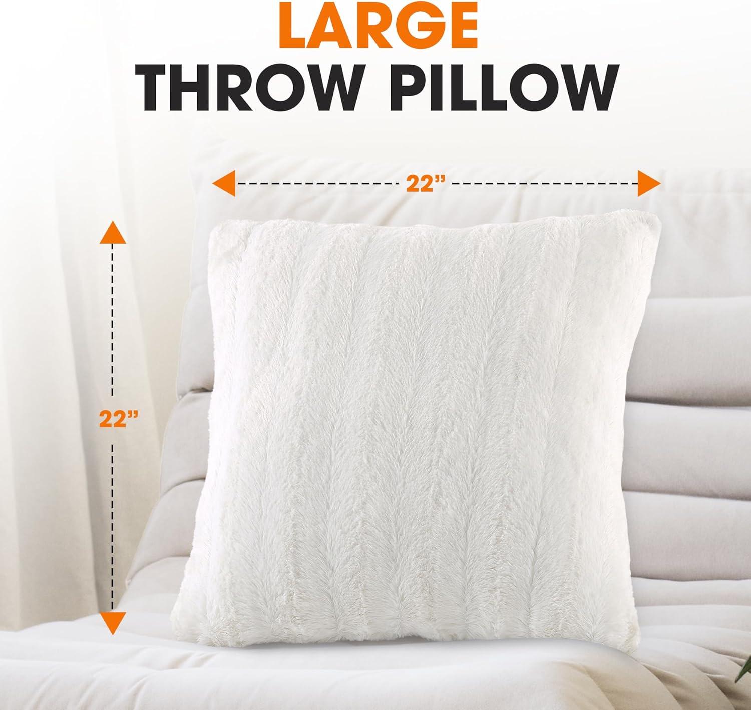 Faux Fur Throw Pillow