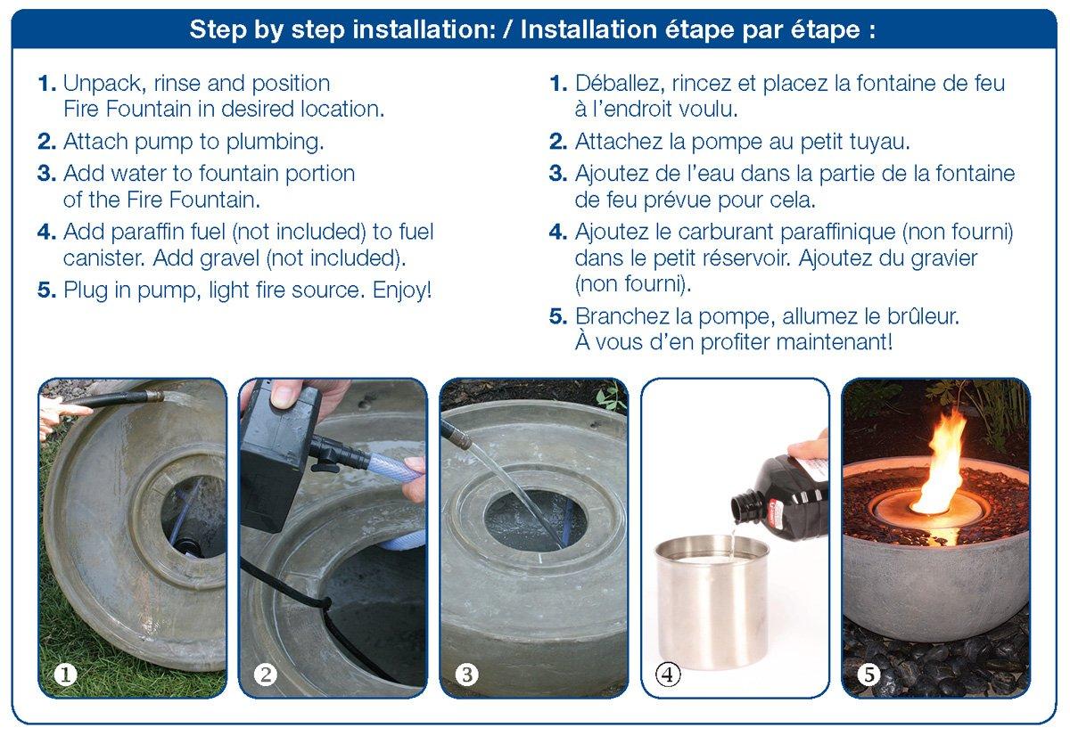 Aquascape 78203 32 x 16 in. Decorative Fire Fountain - Large