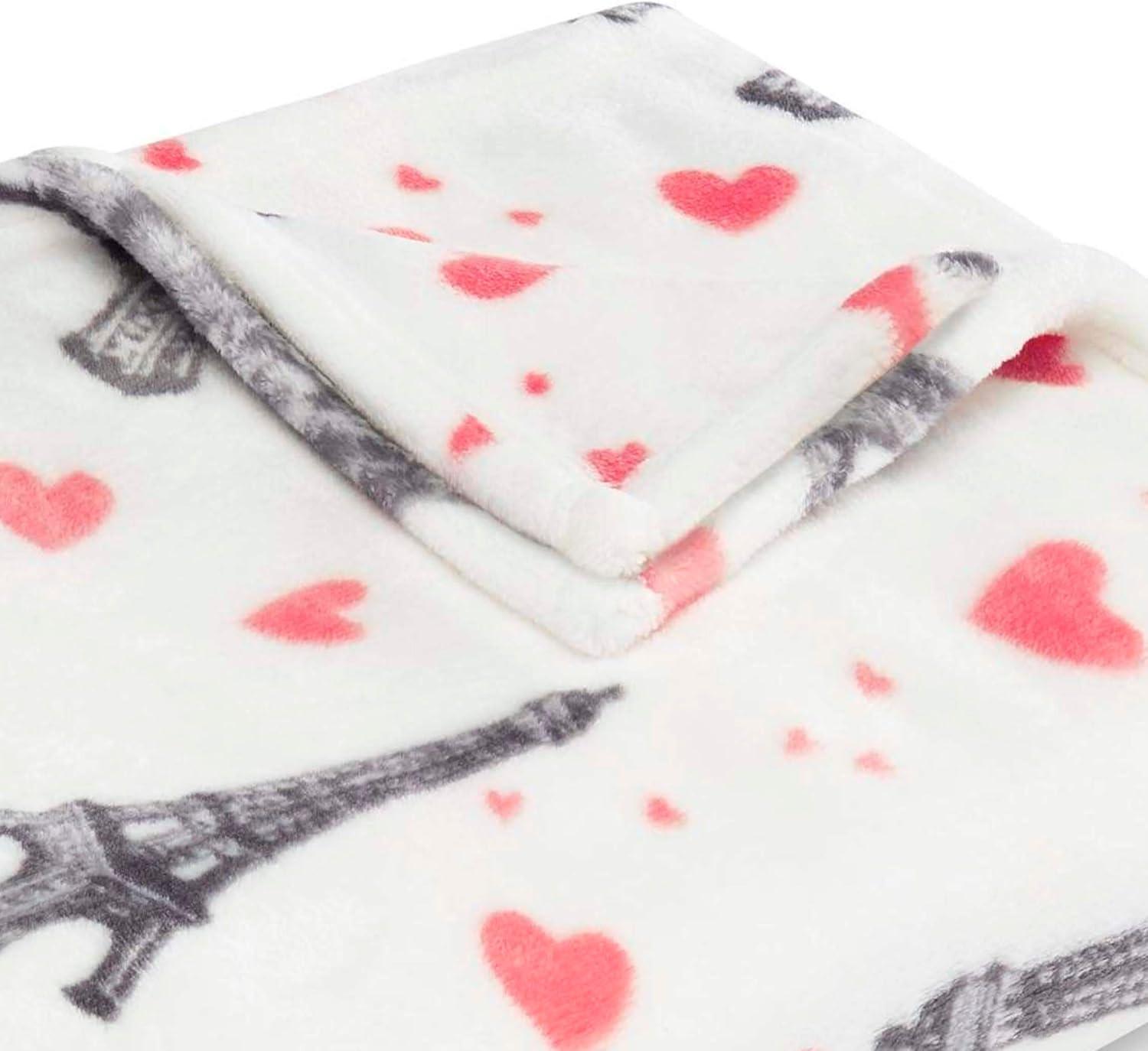 Betsey Johnson Printed Ultra Soft Plush Fleece Blankets