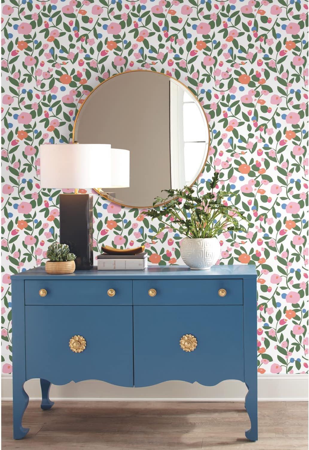 Kensington Peel & Stick Floral Roll