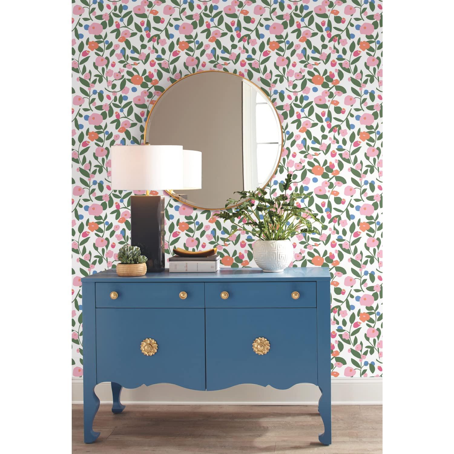 Kensington Peel & Stick Floral Roll