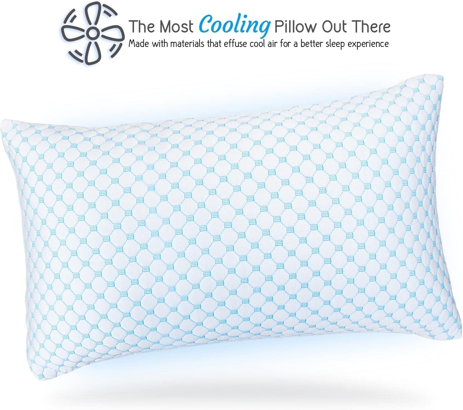 Cooling Gel Memory Foam Body Pillow with Reversible Cover