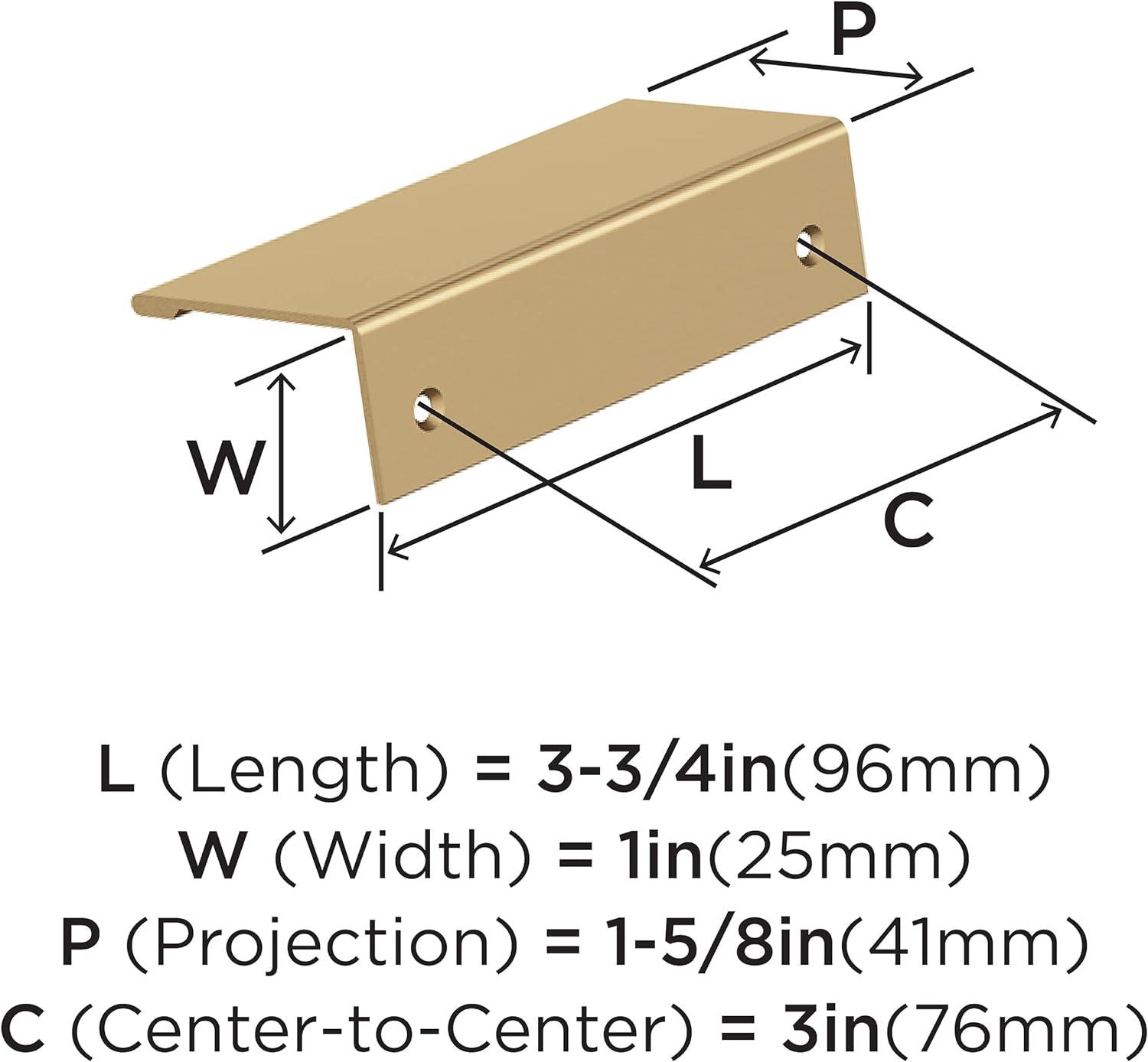 3" Center to Center Finger Pull