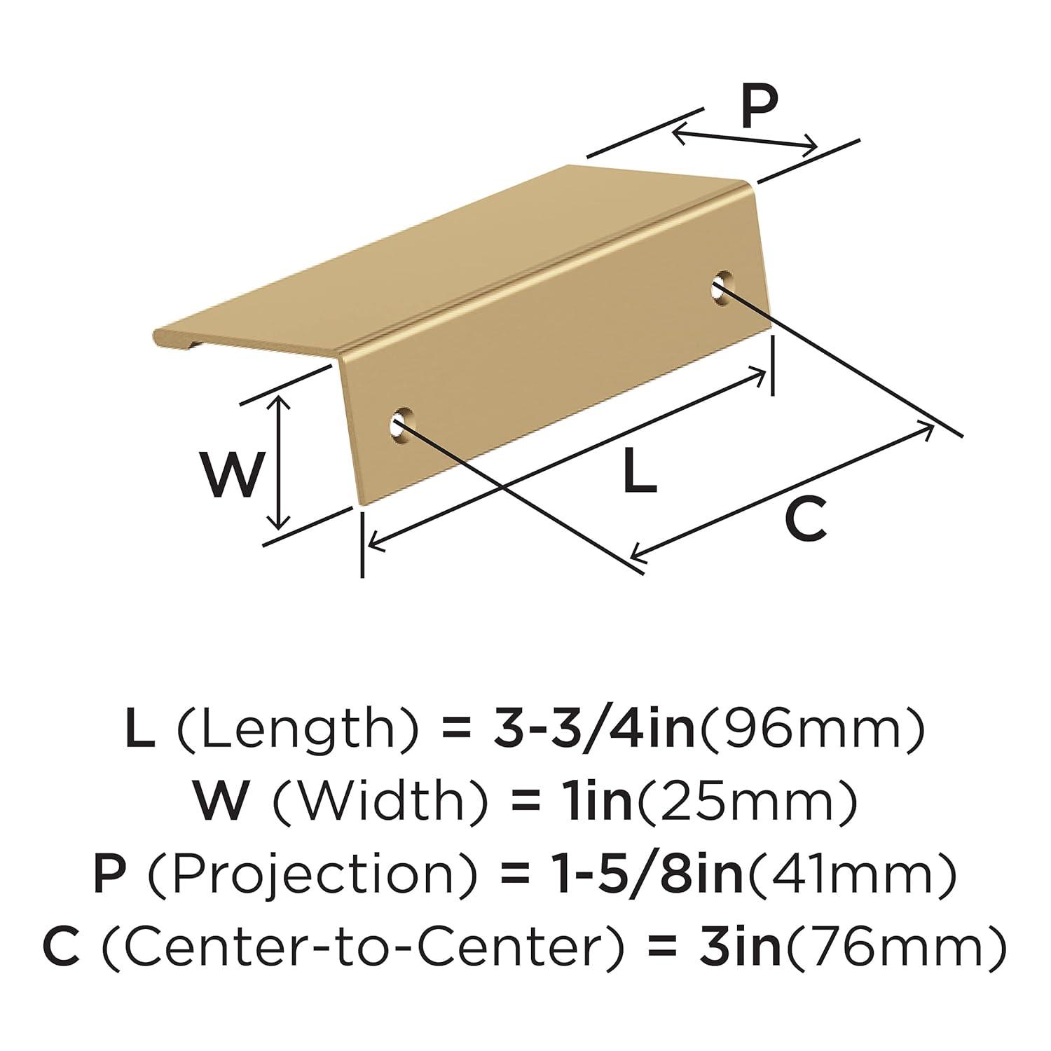 3" Center to Center Finger Pull